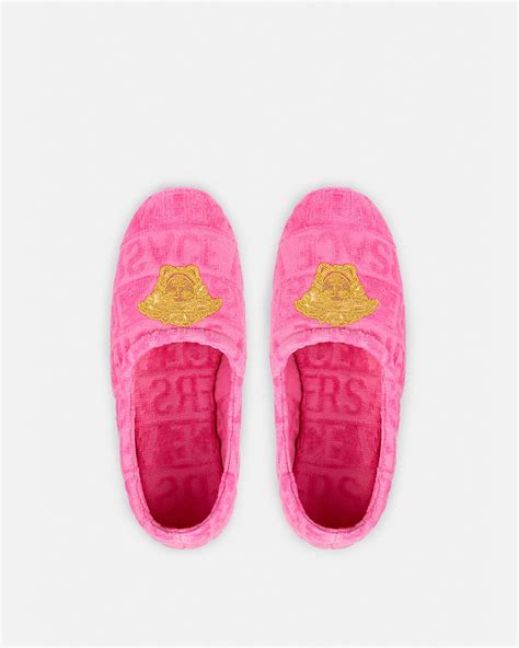 versace medusa slippers replica|versace medusa detail round heels.